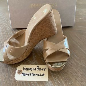 Jimmy Choo Pandora Cork Wedge